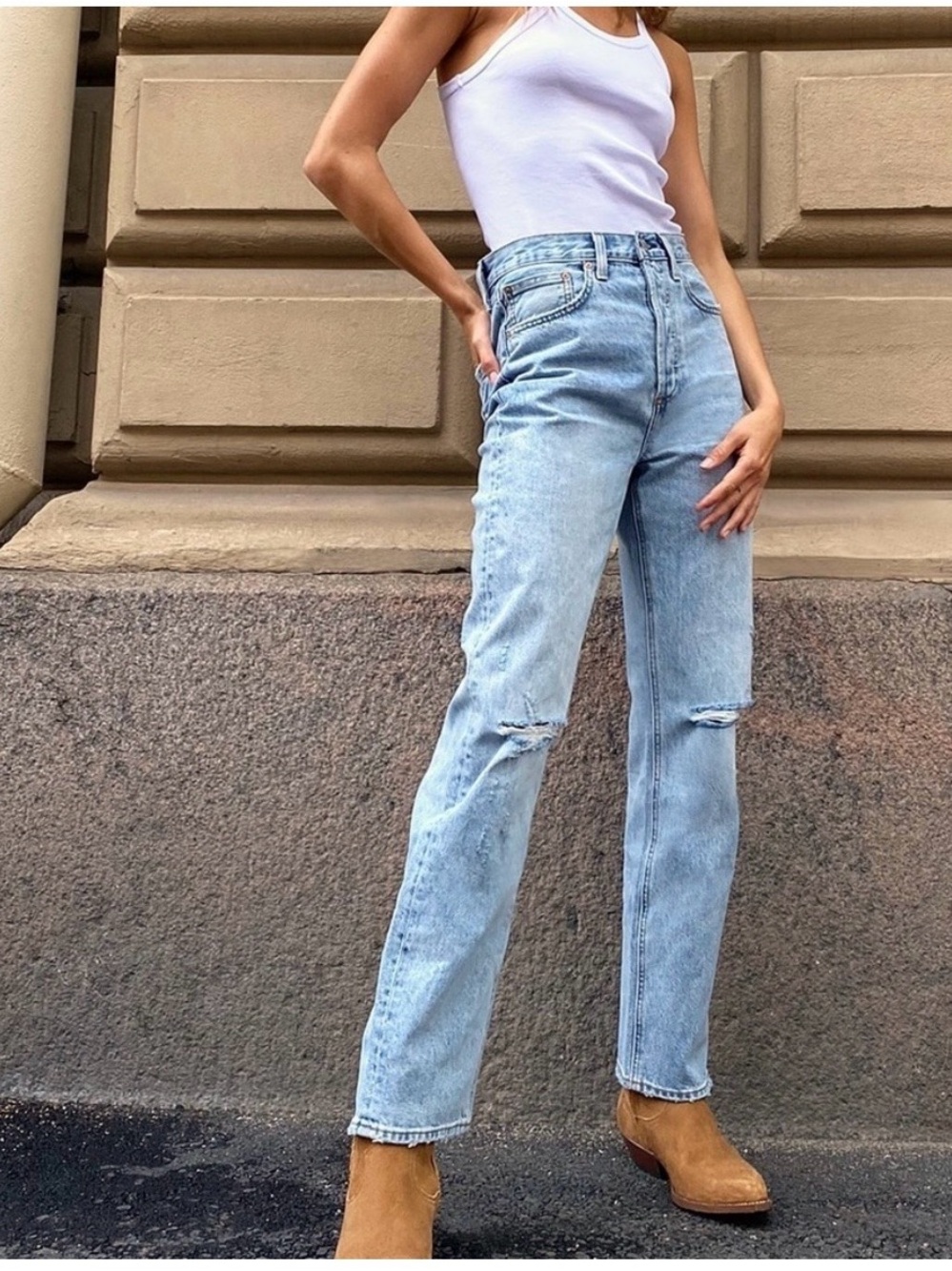 Denim Forum Bonet High Rise Loose Jean